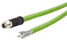 METZ CONNECT M12 Industrial Ethernet Leitung, X-kodiert, 20m, M12 Stecker gerade - freies Leitungsende, Schleppkette, PUR (142M6X10200)