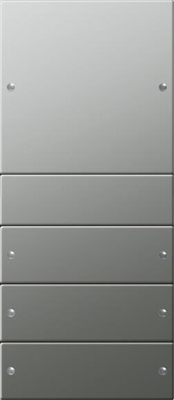 Gira 2134601 Wippenset 4fach (1+3), Edelstahl