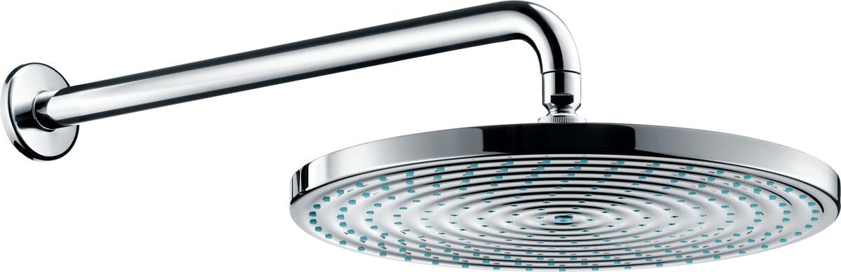 hansgrohe Raindance S Duschkopf 300 1 Strahlart mit Brausearm 39 cm, Metall/Kunststoff, 18 l/min, 300 mm, Chrom, (27493000)