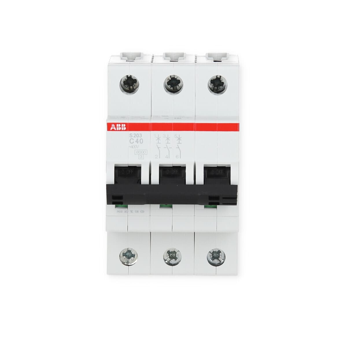 abb-s203-c40-sicherungsautomat-6ka-40a-3-polig-2cds253001r0404