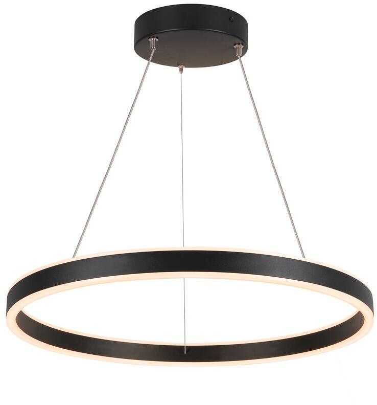 SLV ONE 60 Indoor Pendelleuchte, LED, CCT switch, 24W, 830lm, 2700/3000K, schwarz (1004759)