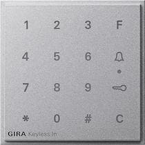 Gira 851365 Aufsatz Codetastatur Keyless In, TX_44, aluminium