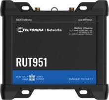 Teltonika RUT951 Mobilfunk-Router, 4G LTE, WLAN und vier Ethernet-Schnittstellen, DUAL-SIM mit Auto-Failover, Backup-WAN, schwarz (RUT951000000)