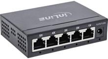 InLine Gigabit Netzwerk Switch 5-Port, 1Gb/s, Desktop, Metallgehäuse, lüfterlos (32305O)
