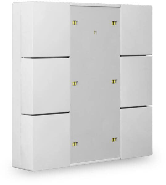 MDT Plus 55 Serie .02 KNX Taster, 6-fach, reinweiß glänzend (BE-TA55P6.G2)