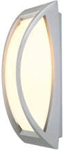 SLV MERIDIAN Outdoor Wand- und Deckenleuchte, E27, IP54, max. 25W, silbergrau (230444)
