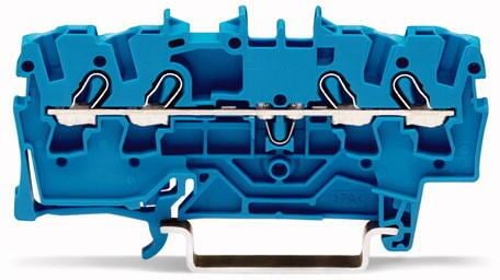 Wago 2002-1404 4-Leiter Durchgangsklemmen 4 mm², blau