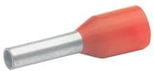 Klauke 4718 Isolierte Aderendhülse, 1qmm, 14mm lang, rot