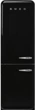 Smeg FAB32LBL6 50"s Style Retro Stand Kühl-Gefrierkombination, 60 cm breit, 331 L, Linksanschlag, Multiflow, LED-Display, schwarz