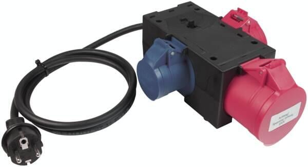 Benning 044147 Passiv-Messadapter 3fach 1phase/3phasen 16A/32A CEE 5polig/16A 3polig