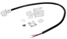 Brumberg QUALITYFLEX Protection Horizon, Anschlussset 2-adrig, unten, transparent (53255300)