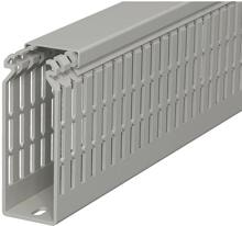 OBO Bettermann LKV N 10037 Verdrahtungskanal, 100x37x2000mm, PVC, geschlitzt, grau (6178435)