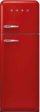 Smeg FAB30RRD6 50"s Style Retro Stand Kühl-Gefrierkombination, 60 cm breit, 294 L, Multiflow, Rechtsanschlag, rot