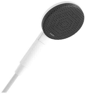 hansgrohe Raindance Alive Select S Duschkopf 125 3 Strahlarten, Kunststoff, 10,8 l/min, 125 mm, Mattweiß, (24500700)