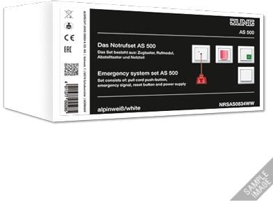 Jung NRSLS0834-2 Notrufset mit USV für die Serie LS, weiß