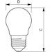 Philips MAS LEDLuster LED Lampe, DT3.5-40W, E27 (44953400)