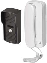 EMOS H1085 Gegensprechanlage Set, 1 Teilnehmer, 12 V DC, Kunststoff, weiß (3010000291 )