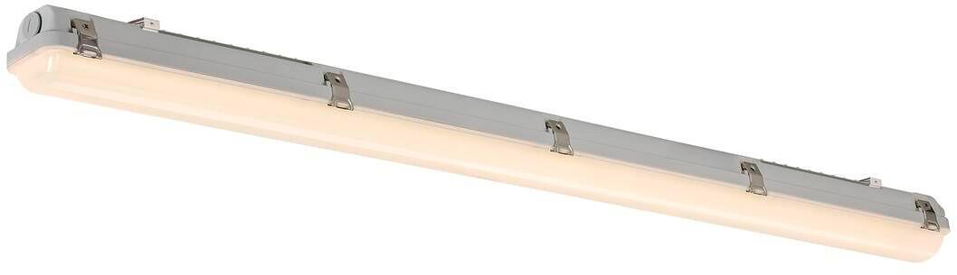 SLV WATERPROOF V 1200 Deckenaufbauleuchte, IP66, Länge 123,6cm, nicht dimmbar, 18/32W, 3000/4000K, grau (1007490)