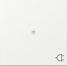 Gira 329103 Wippe für schaltbare Steckdosen, 1fach, System 55, Reinweiß glänzend (lackiert)