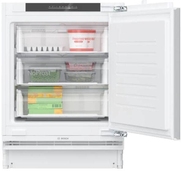 Bosch GUN21ADE0 Einbau Gefrierschrank, 60 cm breit, 85 L, Festtürtechnik, NoFrost, Supergefrieren, Energiesparfunktion, weiß Elektroshop Wagner