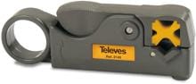 Televes FCS10 Kabelabisolierer für Koaxialkabel, zwei Messer, für Ø4,3-7mm (2145)