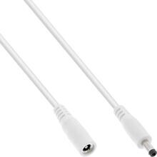 InLine DC Verlängerungskabel, DC Stecker/Buchse 4,0x1,7mm, AWG 18, weiß 3m (26903D)