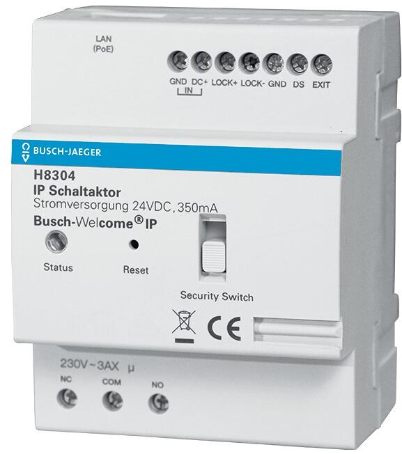 Busch-Jaeger H8304-03 IP Schaltaktor, Busch-Welcome IP, free@home (2TMA130160H0061)