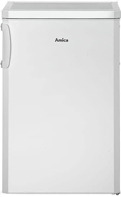 Amica KS 15123 W Standkühlschrank, 55cm breit, 108L, Automatische Abtauung, LED-Beleuchtung, Gefrierfach, weiß