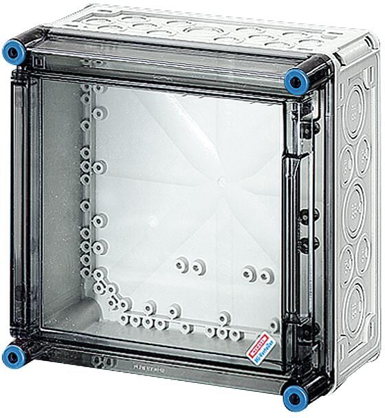 Hensel Mi0220 Leergehäuse 275x275x115 mm, transparenter Scharnierdeckel