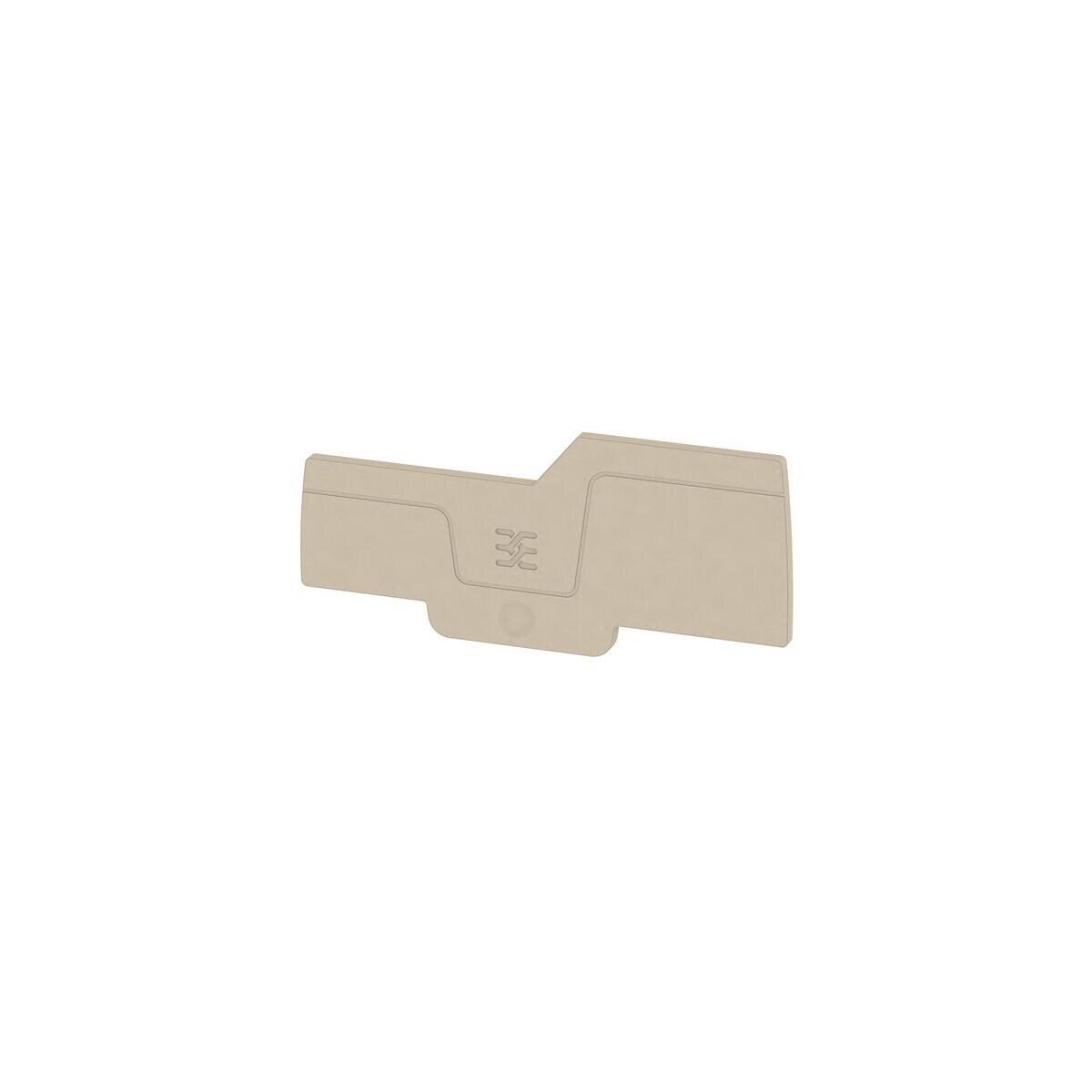 Weidmüller AEP IO21 A-Reihe, Abschlussplatte, 78 x 2,1 mm, dunkelbeige (1993580000)