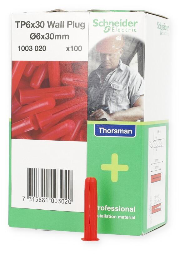 Schneider Electric TP2 Universaldübel Thorsman 6x30 mm, rot (1003020)