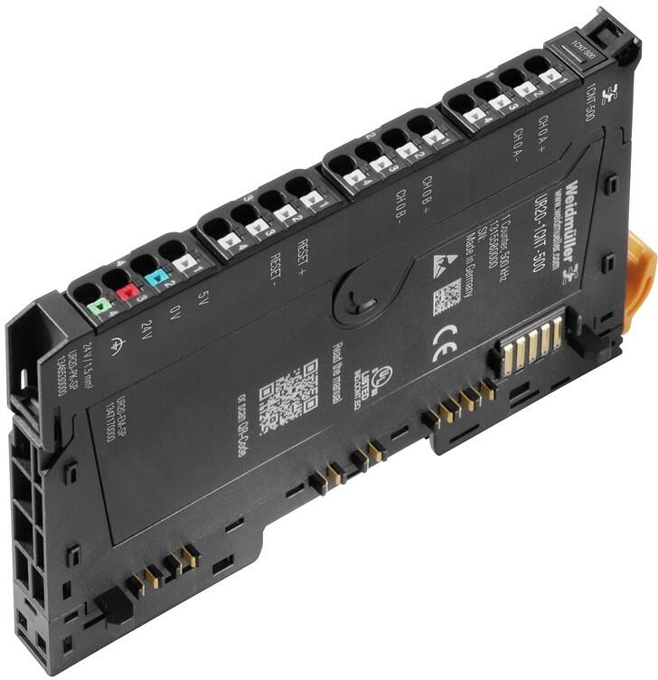 Weidmüller UR20-1CNT-500 Remote-IO-Modul, IP20, Digitalsignale, Eingang, PUSH-IN Anschluss, Zähler, einkanalig (1315580000)