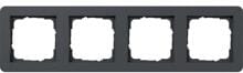 Gira Abdeckrahmen, 4-Fach, Serie E1, Anthrazit (0214152)