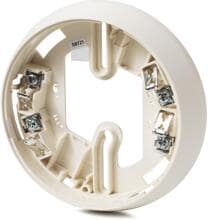 Siemens DB721D Meldersockel für Punktmelder OOH740 Cerberus PRO, Universalsockel, extra lange Montageschlitze, Anschlussklemmen bis 1,6 mm², Unter-/Aufputzzuleitung, weiß (S54319-F15-A1)