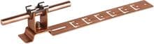 Dehn DLH UG 8 H20 L205 CU Dachleitungshalter UNIgrip, mit geprägter Strebe, Cu, H 20mm, Rd 8mm, L 205mm (206207)