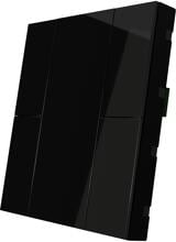 Interra iSwitch+ Raumsteuergerät, KNX, Wandmontage, 4 Tasten, AQI, Kunststoff, schwarz (ITR340-2401)