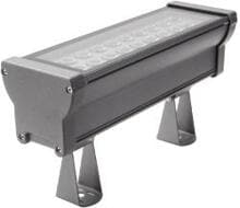 Brumberg LAVILO II MICRO LED-Wallwasher, IP66, DALI dimmbar, schwenkbar, 21W, L=390mm, titan