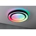 Paulmann LED Deckenleuchte Rainbow mit Regenbogeneffekt RGBW+ 1500lm 230V 38,5W, dimmbar, schwarz/weiß (70545)