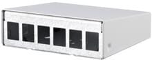METZ CONNECT Keystone AP-Gehäuse 6 Port reinweiß, unbestückt ( 130861-0602KE )