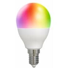 Deltaco Smarte LED Birne, passend für E14 Fassungen, dimmbar, Nennleistung 5W, RGB (SH-LE14G45RGB)