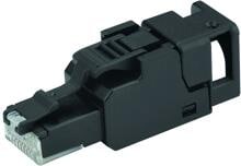 Telegärtner RJ45 Steckverbinder ungeschirmt feldkonfektionierbar, UFP8 T568 A Cat.6A, AWG23/1-AWG22/1; AWG23/7-AWG22/7, 10 Stück (100023053)