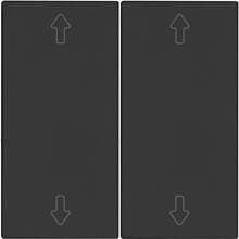 OPUS 55 Flächen-Doppelwippe für BRiDGE und Wandsender-Modul, Symbol Pfeil, anthrazit-seidenglanz (514.423.51)