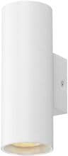 SLV ASTO TUBE Wandaufbauleuchte, zylindrisch, GU10, 2x max. 10 W, weiß (1006444)