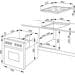 Amica EHC 933 041 E EEK: A Einbauherd-Set mit Glaskeramikkochfeld, 62 L, SteamClean, Umluft, CoolDoor3, 9 Backfunktionen, edelstahl