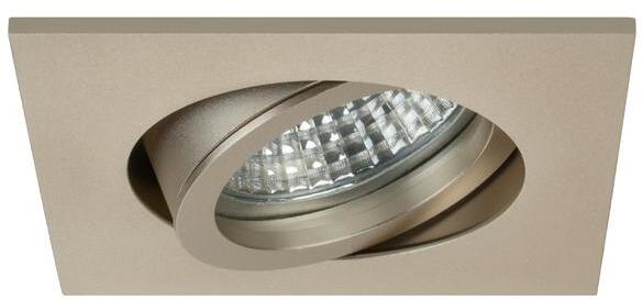 Brumberg LED-Einbaustrahler dim2warm, 350mA, 6W, 460 lm, eckig, champagner matt (12644633)