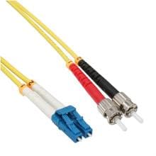 InLine® LWL Duplex Kabel, LC/ST, 9/125µm, OS2, 10m (88611)