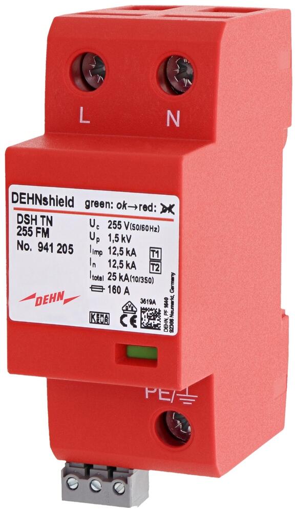 Dehn DEHNshield TN FM DSH TN 255 FM, 2-polig, Typ 1+2 (941205)