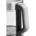 PC-WKS 1107 G Glas-Wasserkocher, 2200 W, 1,5 L, Sicherheitsglas, 360 ° Cordless, Überhitzungsschutz, edelstahl/Glas (501107)