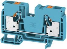 Weidmüller A2C 10 Durchgangs-Reihenklemme, PUSH IN, 10 mm², 1000 V, 57 A, blau