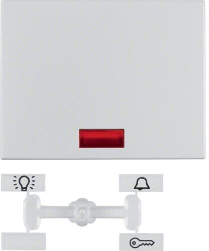 Berker 14157003 Wippe mit 5 beiliegenden Linsen, K.5, alu, Aluminium eloxiert